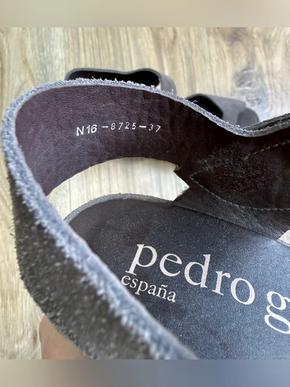 Pedro García Suede Platform Wedge Sandals Brown Size 37